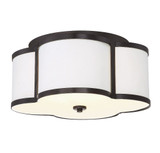 3 Light 16 Inch Wide Flush Mount by Meridian - M60020