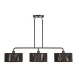 Acordia 3 Light Extra Large Linear Chandelier 19 X 12 Inch Wide by Livex - 49129