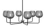 Sandia Six Light Chandelier 10.25 Inch Tall and 36 Inch Wide by Toltec - 6206-1025-36