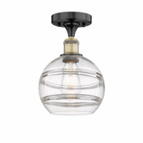 Rochester 1 Light 10 Inch Tall Semi Flush Mount by Innovations - 616-1F-G556-8