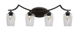Zilo 4 Light Vanity Light 31 Inch Length by Toltec - 554-31-105-75