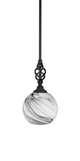 Elegante 1 Light Medium Pendant 18 Inch Tall by Toltec - 80-1375-18