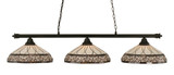 Oxford 3 Light Small Island Chandelier by Toltec 373-161256 - 373-161256