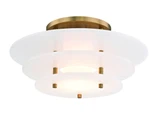 Gatsby 16W 1 LED 15.75 Inch Wide Flush Mount by Hudson Valley - 9016F