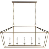 Dianna 5 Light Small Linear Chandelier by Visual Comfort Studio - 6692605