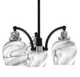 Easton 3 Light Small Chandelier by Toltec 1943-MBBN-4810 - 1943-MBBN-4810