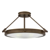 Collier 4 Light 11 Inch Wide Semi Flush Mount by Hinkley - 3382