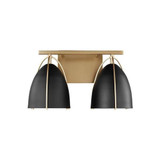 Norman 2 Light Black Shade Vanity Light by Visual Comfort Studio - 4451702