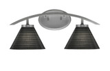 Kurve 2 Light Down Cone Glass Vanity Light 18.25 Inch Length by Toltec - 3722-GP-4059