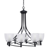 Capri 8 Light Large Chandelier by Toltec 908-MB-4165 - 908-MB-4165