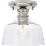 Singleton 1 Light 7.62 Inch Wide Semi Flush Mount by Progress - P350226