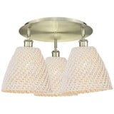 Bristol Natural 3 Light Flush Mount 13.13 Inch X 20.75 Inch by Innovations - 516-3C-NBD-9