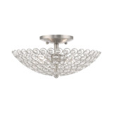 Cassandra 2 Light 13 Inch Wide Semi Flush Mount by Livex - 40443
