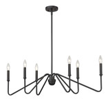 Kennedy 6 Light Oversized Linear Pendant by Golden - 3690-LP