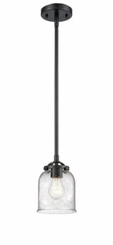 Bell 1 Light Mini Stem Hung Pendant 7.38 Inch Tall by Innovations - 284-1S-G5