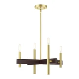 Denmark 4 Light Small Chandelier by Livex - 49344