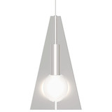 Sean Lavin 1 LED Pyramid Pendant 11.8 Inch Tall by Visual Comfort Modern - FR-700-OBLP