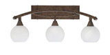 Bow 3 Light Vanity Light 27.5 Inch Length by Toltec - 173-115-41