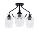Odyssey 3 Light 15.5 Inch Wide Semi Flush Mount by Toltec - 2607-MB-210