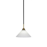 Paramount 1 Light Steel Medium Pendant 12 Inch Wide by Toltec - 3401-12-95-