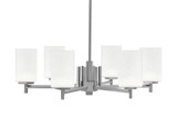 Franklin 6 Light Chandelier 8.5 Inch Tall and 27.75 Inch Wide by Toltec - 1206-85-2775
