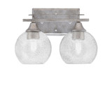 Uptowne 2 Light Vanity Light 13 Inch Length by Toltec - 132-DG-4100