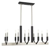 Beckett 10 Light Candle Style Linear Chandelier by Livex - 51168