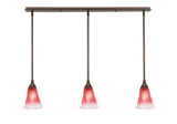 Any 3 Light Linear Pendant 37.75 Inch Length by Toltec - 36-55-825-3775