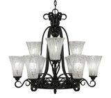 Elegante 9 Light Large Chandelier by Toltec 869-287527 - 869-287527