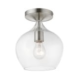Aldrich 1 Light 8 Inch Wide Semi Flush Mount by Livex - 49087