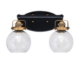 Easton 2 Light Vanity Light 15.25 Inch Length by Toltec - 1932-MBBR-4100