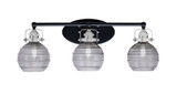 Easton 3 Light Vanity Light 25.75 Inch Length by Toltec - 1933-WHBN-5110