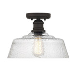 1 Light 13 Inch Wide Semi Flush Mount by Meridian - M60070