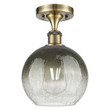 Brookhaven Globe 1 Light Semi Flush Mount 11X 7.88 Inch Wide by Innovations - 516-1C-G483-8