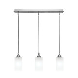 3 Light Stem Hung Linear Pendant 8.5 x 24.25 Inch by Toltec 25-BN-541 - 25-BN-541