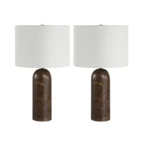 Dorato 2 Light Table Lamp 24.75 Inch Tall and 14 Inch Wide by Everren - LPT-DOR-SET2
