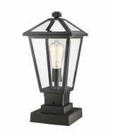 Talbot 1 Light Outdoor Square Pier Mount by Z-Lite - 579PHMS-SQ