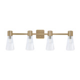 Everleigh 4 Light Bath Vanity 11.25 Inch Tall X 35.25 Inch Length by Toltec - 4824