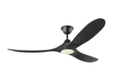 Maverick LED 3 Blade Ceiling Fan Includes Light Kit 60 Inch Wide by VC Fan - 3MAVR60D