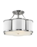 Chance 3 Light 14.08 Inch Wide Semi Flush Mount by Hinkley - 4444