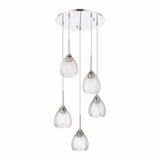 Berkshire 5 Light Cord Hung Pendant 22.5 Inch Tall by Innovations - 323-5P-G323-6