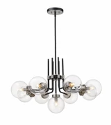 Parsons 9 Light Chandelier 32 Inch Wide by 97.75 Inch High by Z-Lite - 477-9MB