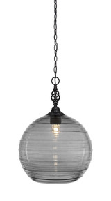 Elegante 1 Light Medium Pendant 20.5 Inch Tall by Toltec - 82-14-205