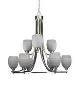 Paramount 9 Light Large Chandelier by Toltec 3409-302975 - 3409-302975