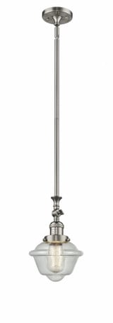 Oxford 1 Light Stem Hung Tiltable Small Pendant by Innovations - 206-G53