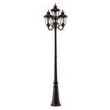 Oxford 4 Light Outdoor 4 Head Post 23 Inches by 93 Inches by Livex - 7669