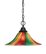 Any 1 Light Steel Large Pendant 16 Inch Wide by Toltec - 10-16-1025-