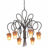Tribecca 6 Light Medium Chandelier by Kalco - 4308