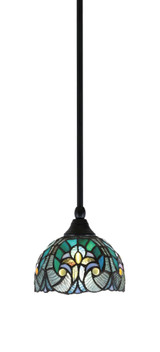 1 Light Stem Hung Small Pendant 6.25 Inch Tall by Toltec - 23-BC-9365