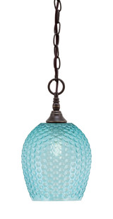 1 Light Chain Hung Mini Pendant 13 x 7.5 Inch by Toltec 11-BC-4902 - 11-BC-4902